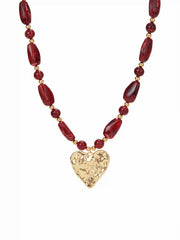 HAERT PENDANT RENSIN BEADED NECKLACE