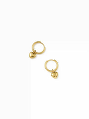 HEART PENDANT DROP EARRINGS