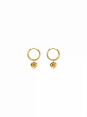 HEART PENDANT DROP EARRINGS