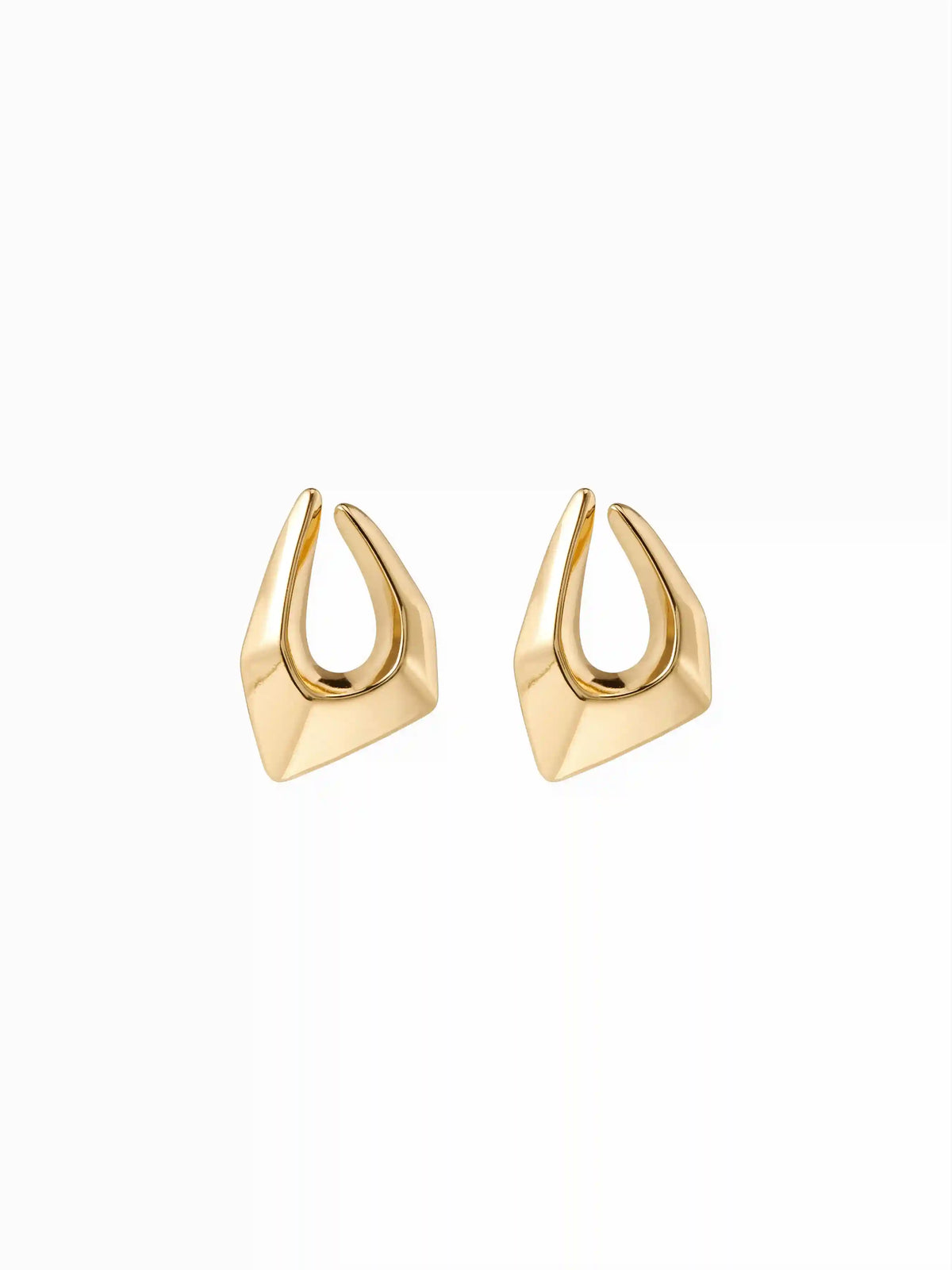 18K GOLD PLATED STAINLESS STEEL IRREGULAR DROP EARRINGS