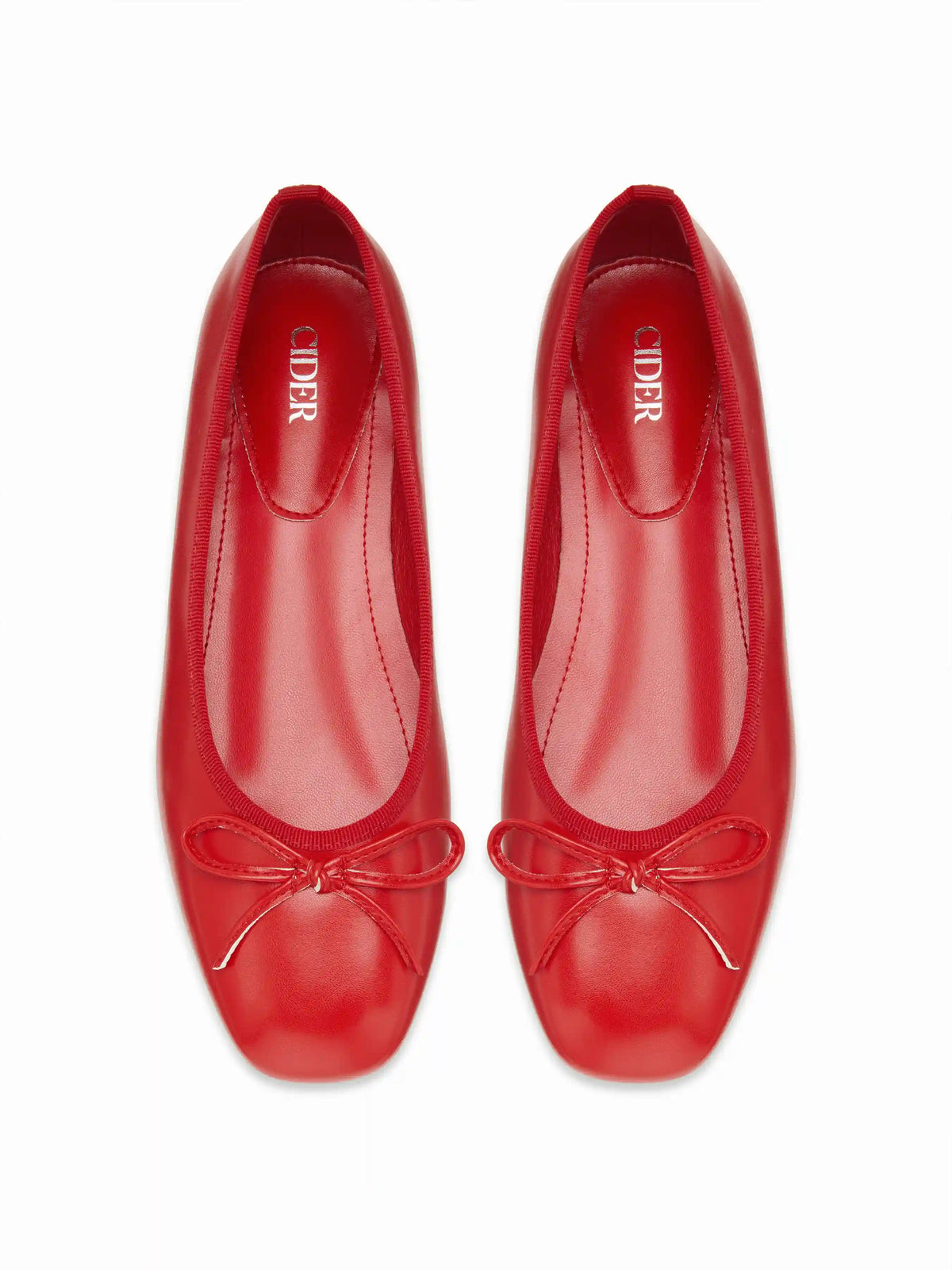 FAUX LEATHER BOWKNOT MARY JANE FLATS