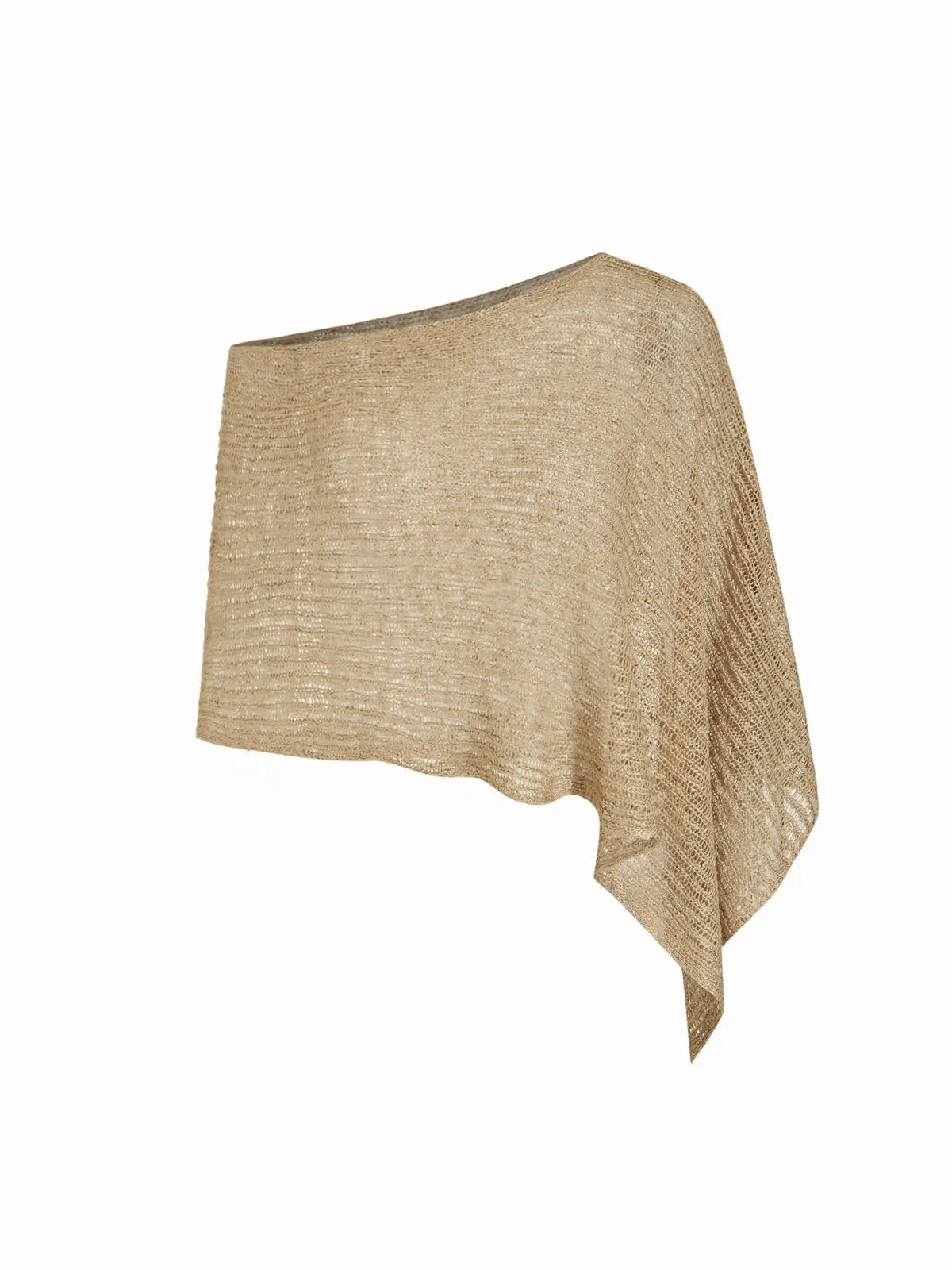 Multi-way Asymmetric Knit Poncho Top
