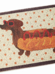POLKA DOT DUCHSHUND DOOR MAT