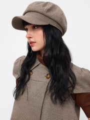 HOUNDSTOOTH BERET HAT