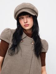 HOUNDSTOOTH BERET HAT