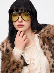 OVAL FRAME FASHION GLASSES