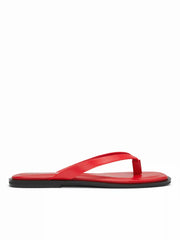 SQUARE TOE FLIP-FLOP SLIPPERS