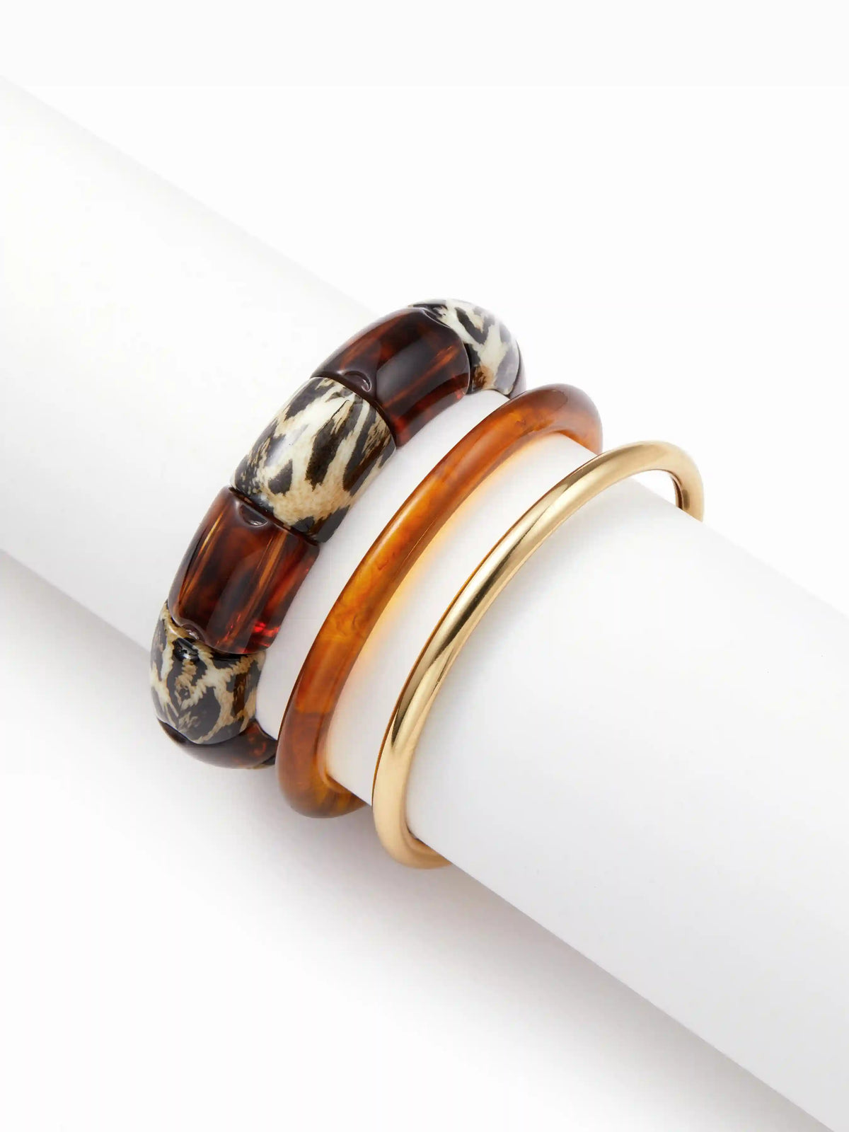 3 PCS LEOPARD PRINT BRACELETS SET