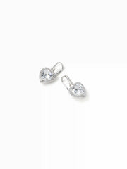HEART-SHAPED ZIRCON DROP EARRINGS