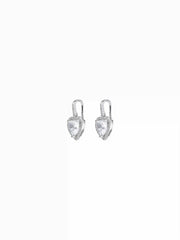HEART-SHAPED ZIRCON DROP EARRINGS