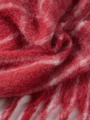 PLAID FRINGED SCARF