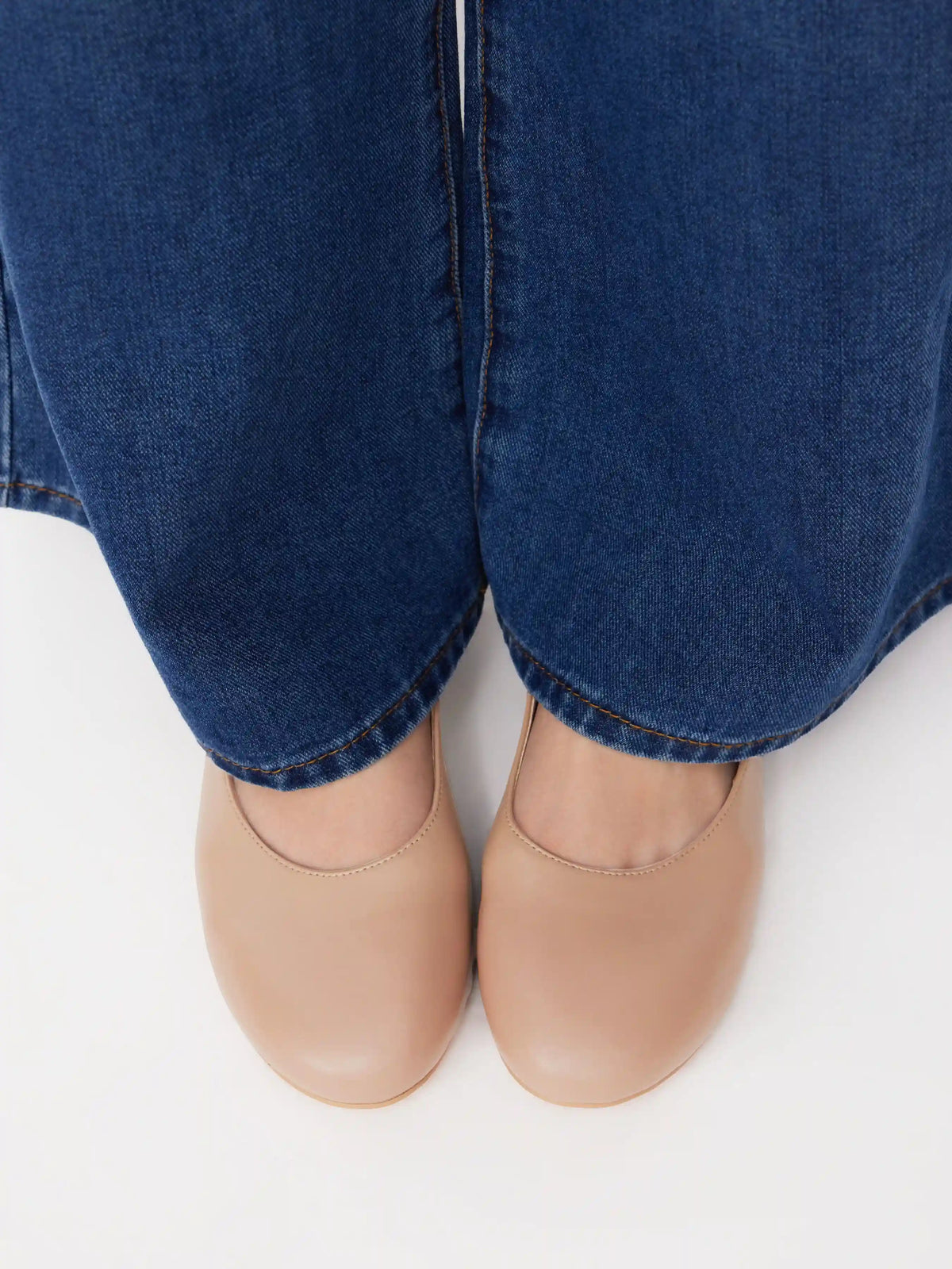 ROUND TOE FAUX LEATHER BUCKLE MARY JANE FLATS