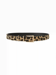 LEOPARD PRINT BUCKLE BELT