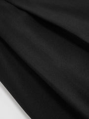 Mid Rise Metal Detail Pleated Wide Leg Trousers Curve & Plus