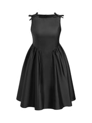 Bowknot Flared Midi Dress Curve & Plus