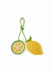 LEMON KNITTED BAG CHARM