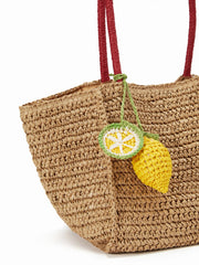LEMON KNITTED BAG CHARM