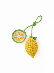 LEMON KNITTED BAG CHARM