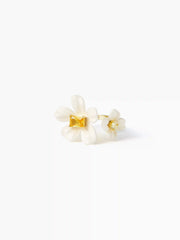FLOWER ENAMEL ADJUSTABLE OPEN RING