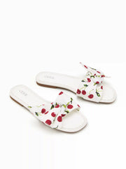 BUCKLE SQUARE TOE SLIPPERS