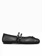 BOWKNOT DOUBLE STRAP MARY JANE FLATS
