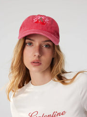 BOWKNOT & CHERRY BASEBALL CAP
