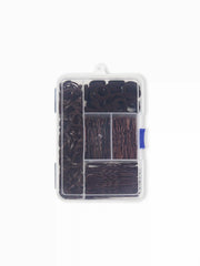 ELASTIC HAIR BAND & WAVY U-SHAPED HAIR CLIP SET