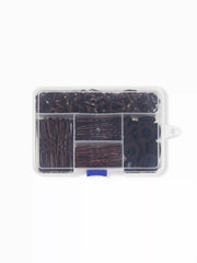 ELASTIC HAIR BAND & WAVY U-SHAPED HAIR CLIP SET