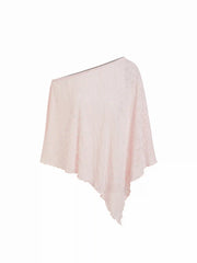 Chiffon Asymmetrical Hem Poncho Top