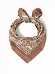 LEAF & FLORAL SQUARE HEADSCARF