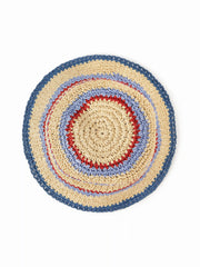 MULTI-COLOR STRIPE WOVEN BUCKET HAT