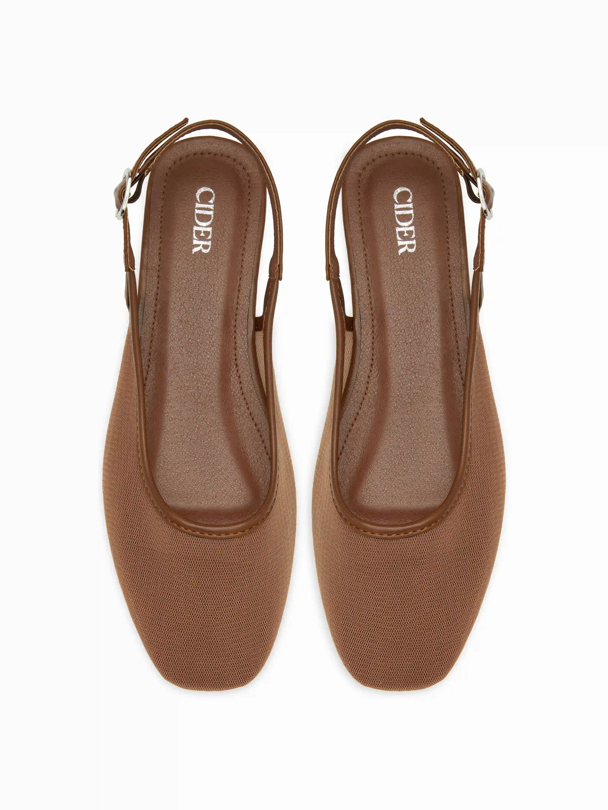 MESH SLINGBACK FLATS