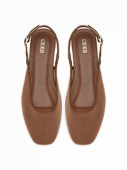 MESH SLINGBACK FLATS