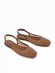 MESH SLINGBACK FLATS