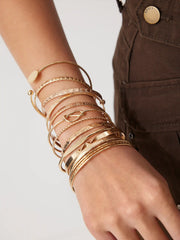 12 PCS TWISTED & TEXTURED BRACELET SET