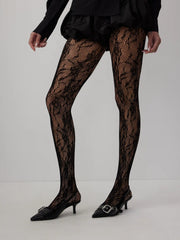 FLORAL HOLLOW OUT TIGHTS