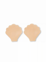 SHELL SHAPE REUSABLE ADHESIVE PUSH UP SILICONE NIPPLE COVER