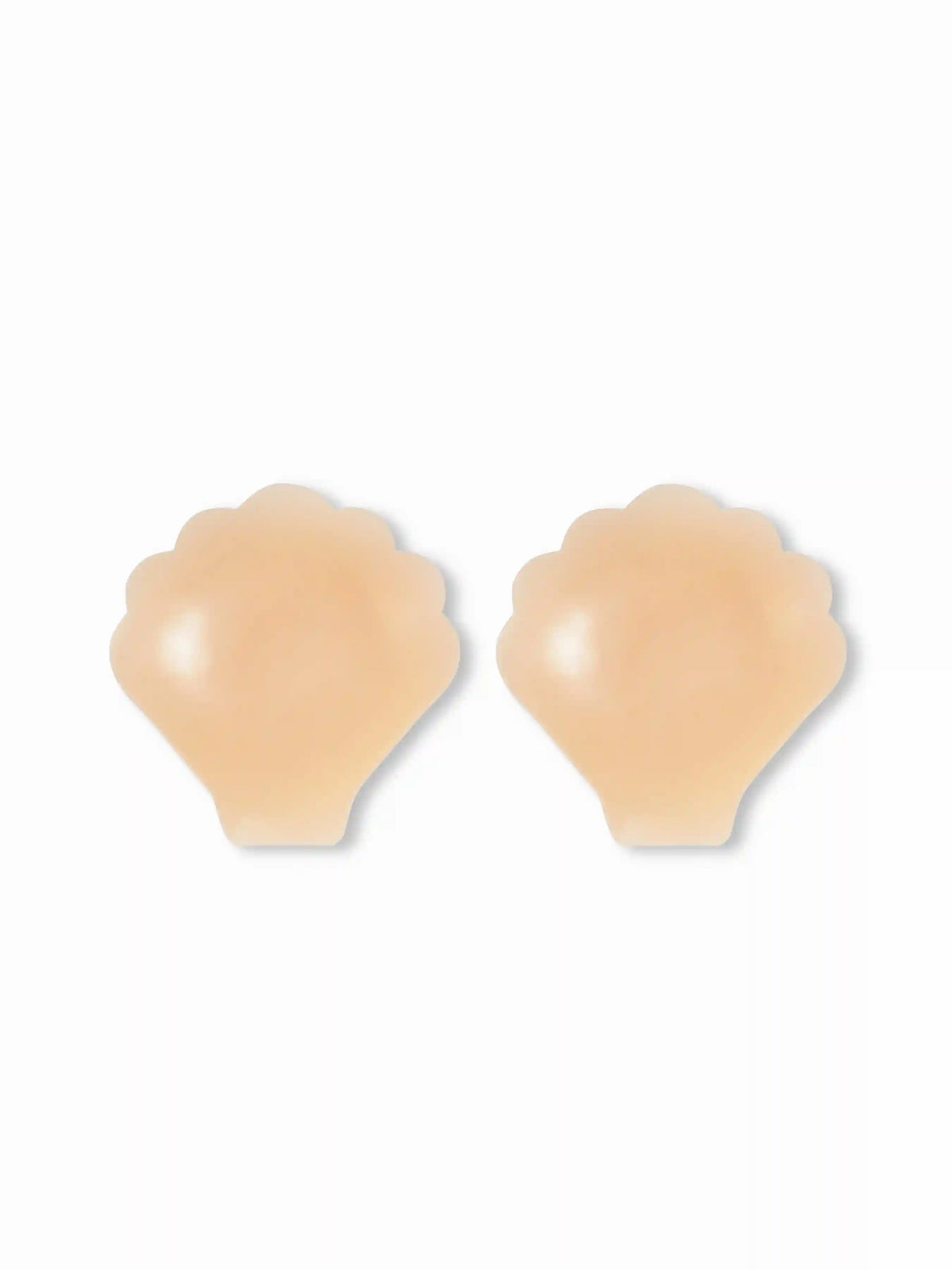 SHELL SHAPE REUSABLE ADHESIVE PUSH UP SILICONE NIPPLE COVER