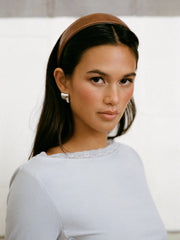 FAUX PATENT LEATHER HEADBAND