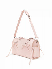 BOWKNOT STUDDED SHOULDER BAG