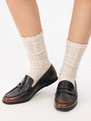 ROUND TOE LOAFERS