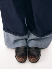 ROUND TOE LOAFERS
