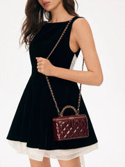 QUILTED VANITY HANDBAG & CROSSBODY BAG