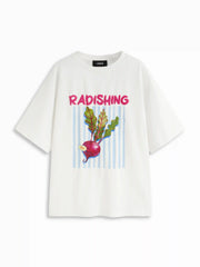 Cotton Radish Fruit Graphic Oversized Short Sleeve Tee