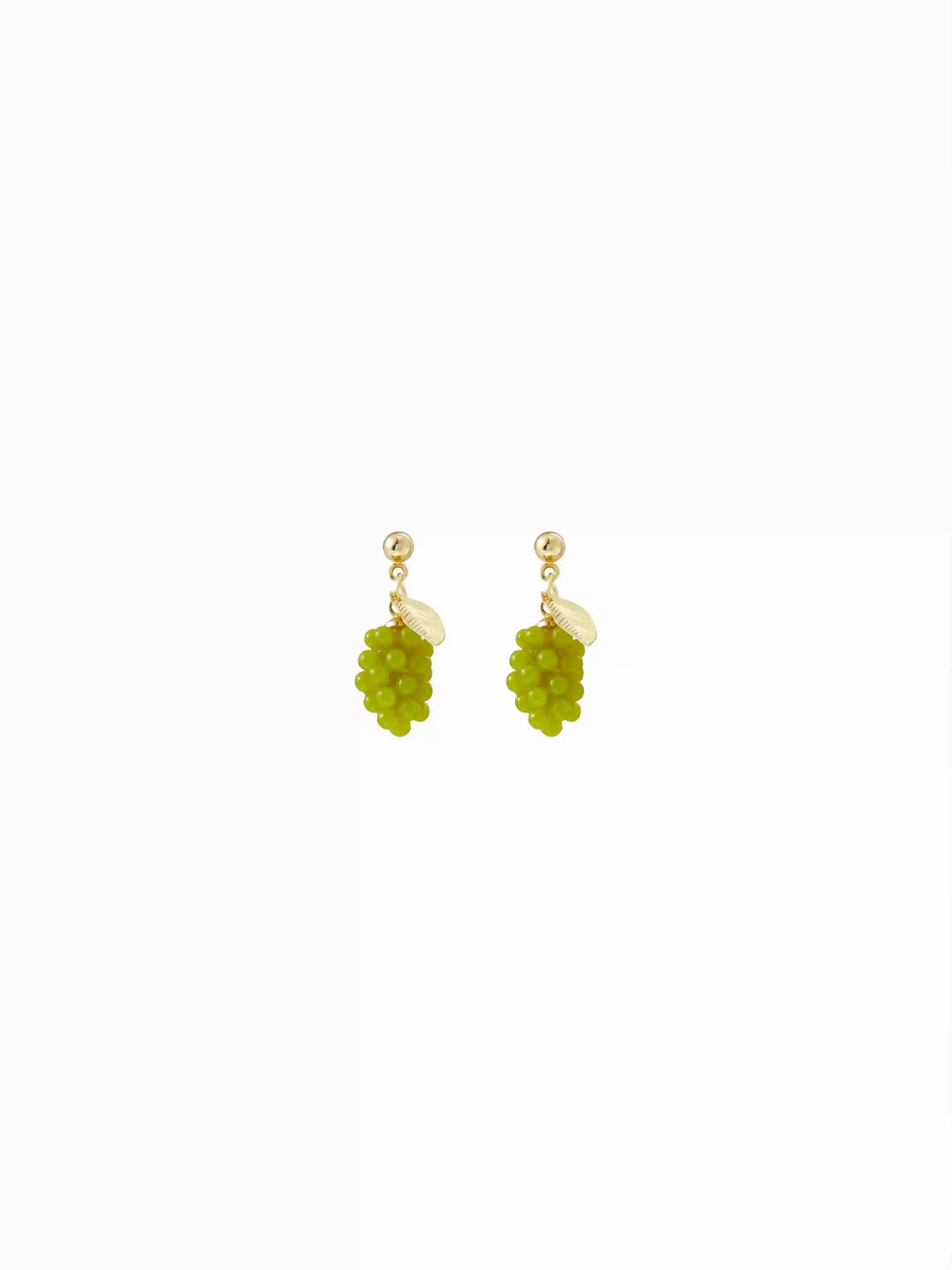 GRAPE & LEAF DROP EARRINGS