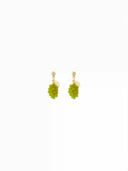GRAPE & LEAF DROP EARRINGS