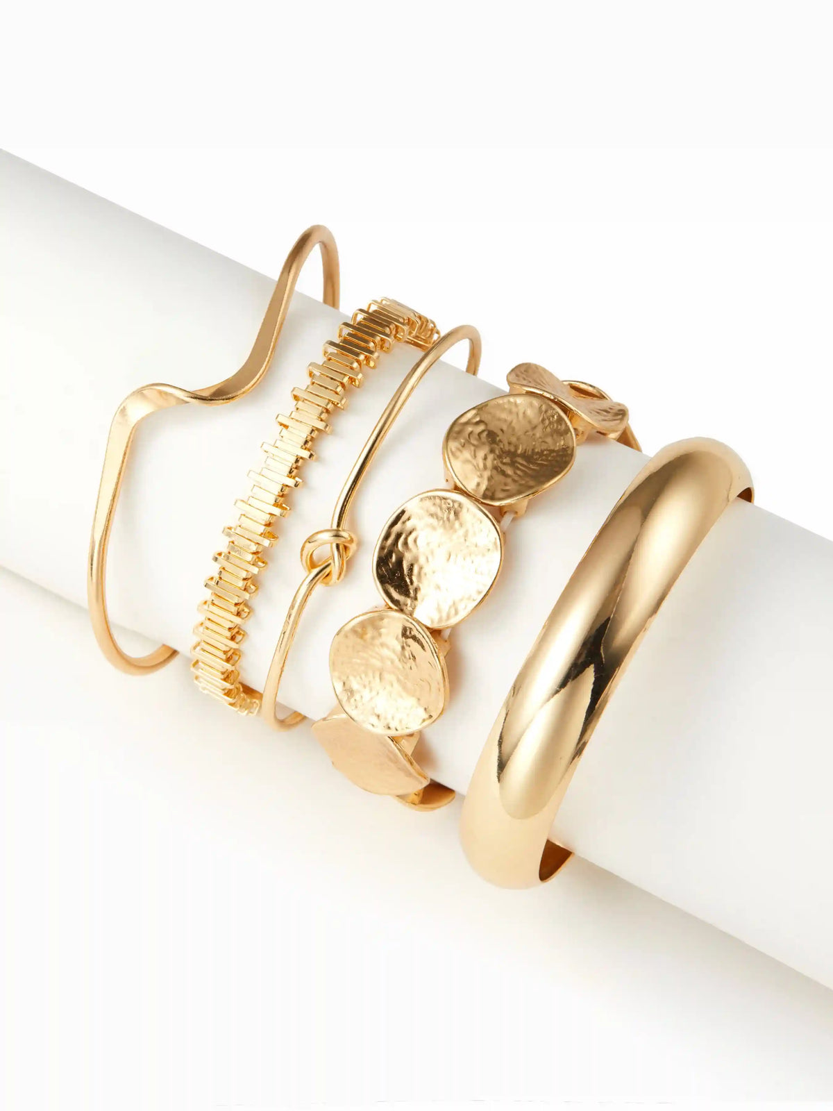 5 PCS GEOMETRIC BRACELETS SET