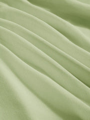 Mesh Halter Neckline Ruched Maxi Dress With Scarf