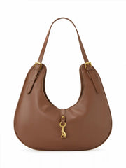 FAUX LEATHER BUCKLE SHOULDER BAG