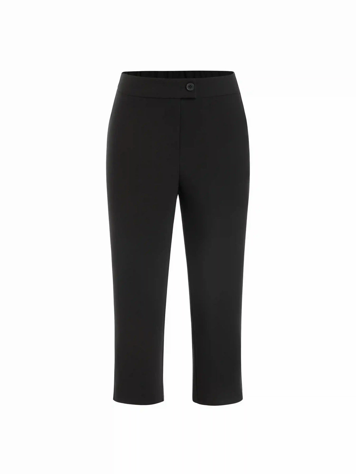Mid Rise Solid Legging Capri Pants